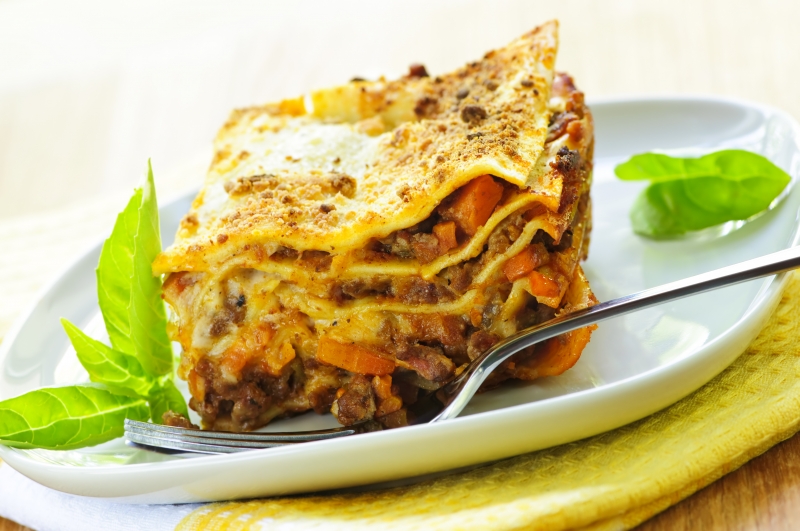 674902-plate-of-lasagna